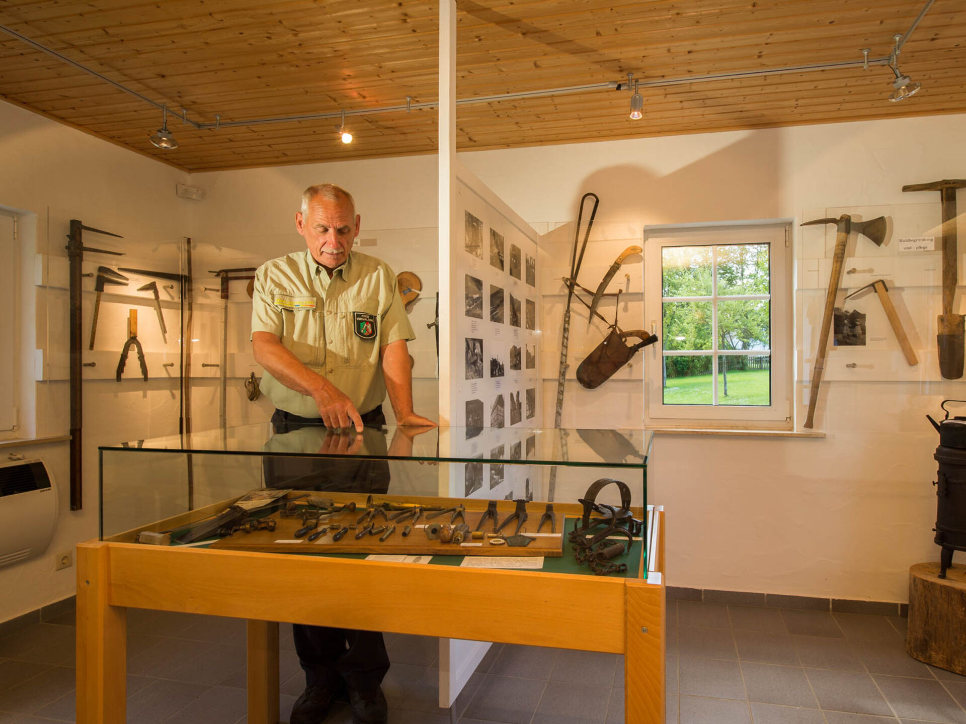 Tentoonstelling in het bosarbeidersmuseum in Latrop in het Schmallenberger Sauerland