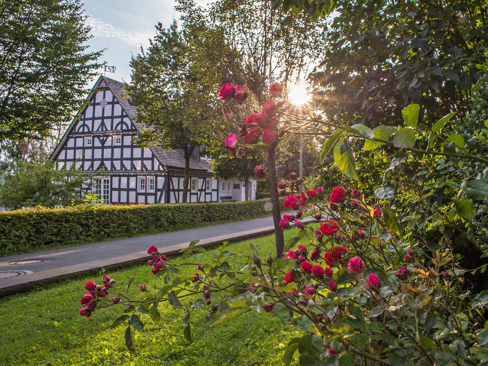 Half-timbered house in Holthausen in the Schmallenberger Sauerland