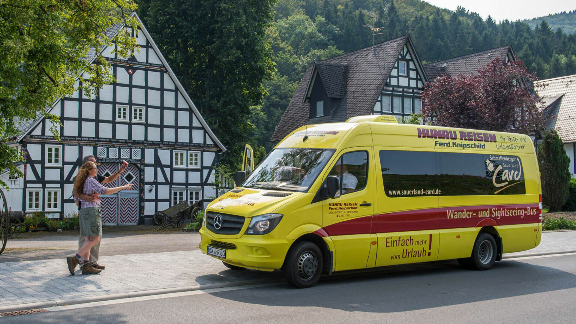 Wandel- en bezienswaardigheden bus in het Schmallenberger Sauerland