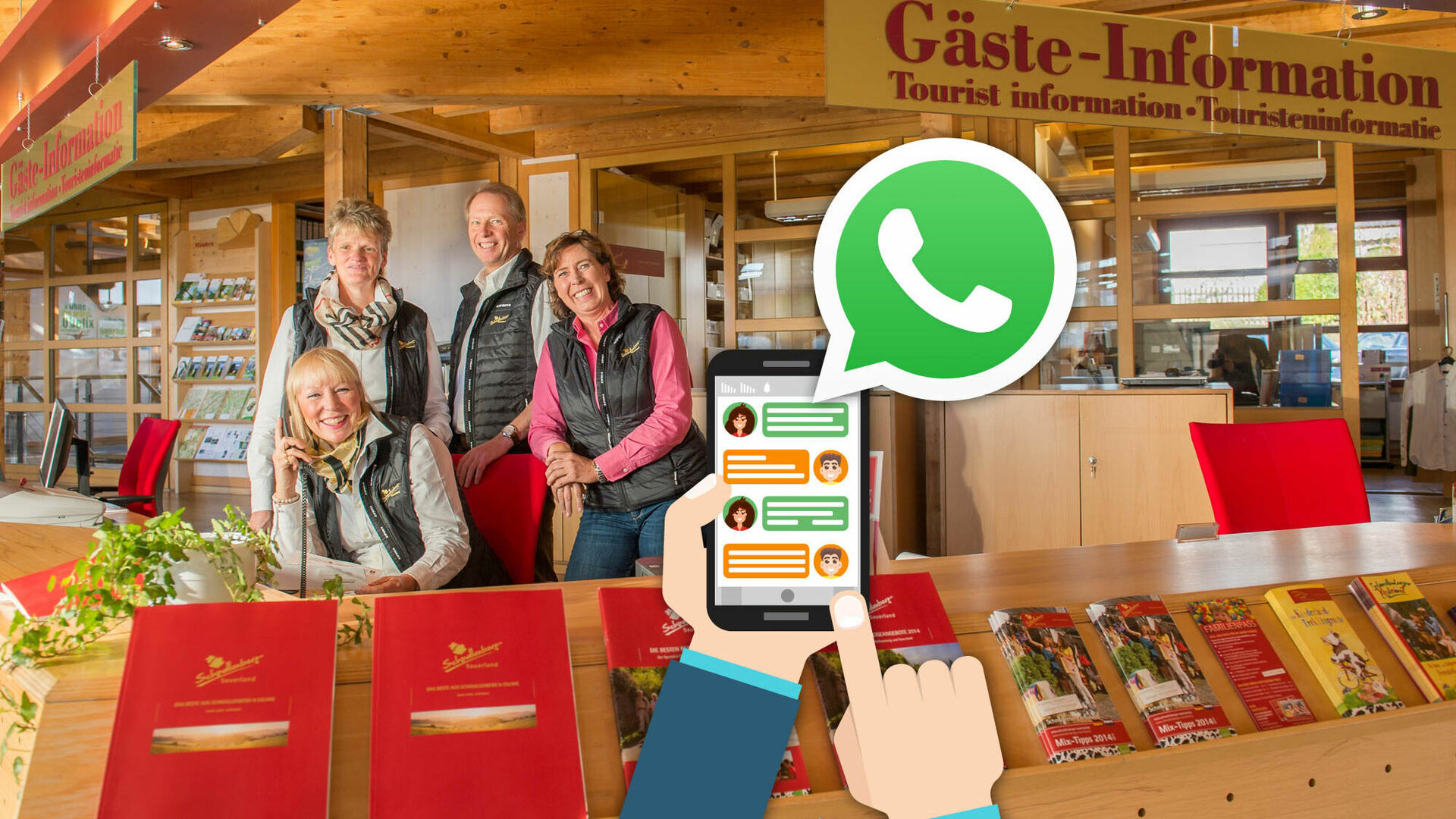 WhatsApp service of the guest information in Schmallenberg
