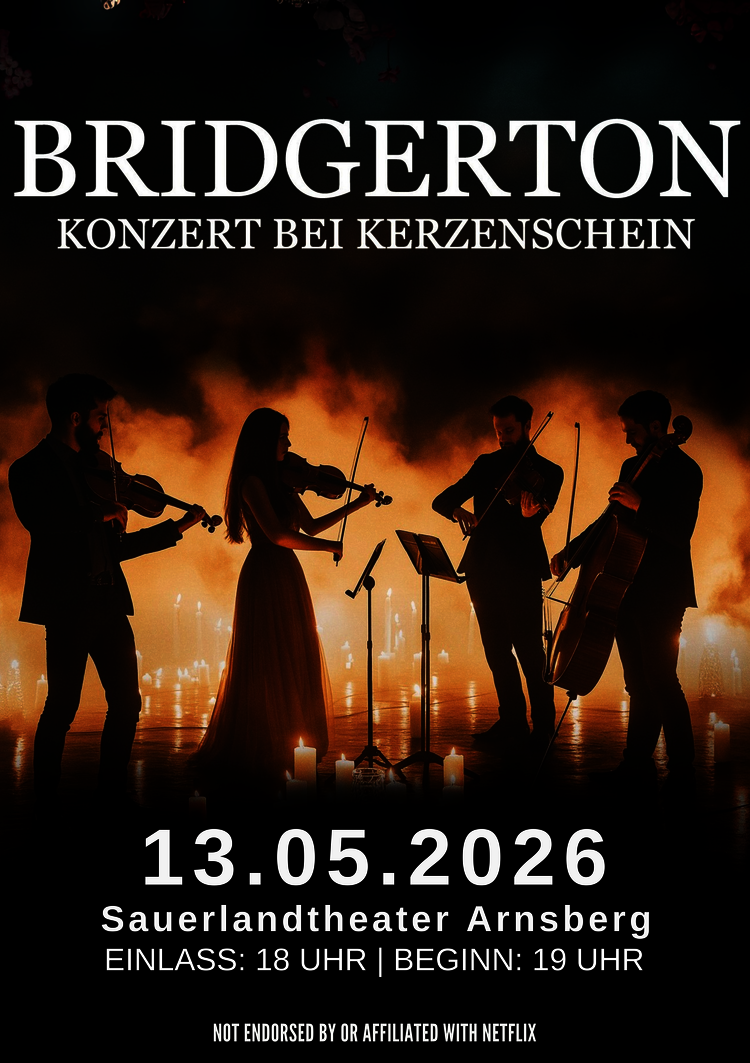 Bridgerton - Musik bei Kerzenschein 26 / Plakat: AZ Event Production / Michal Brabec
