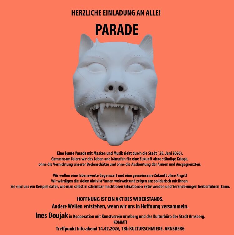 Ines Doujak, Maske, Abbildung: Kunstverein Arnsberg