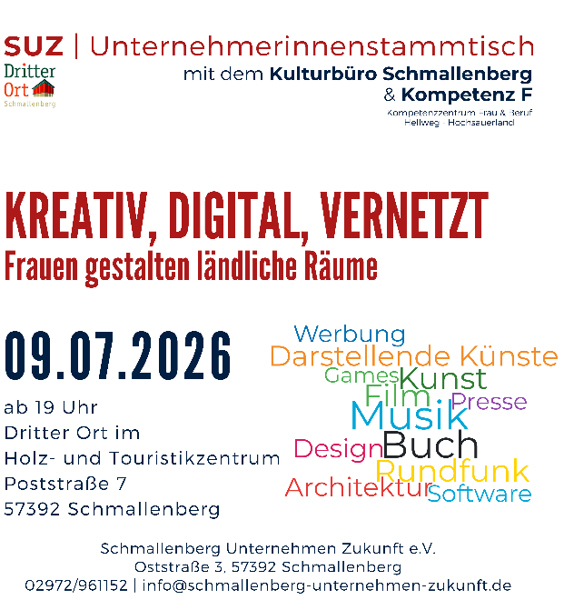 SUZ Unternehmerinnenstammtisch Kreativwirtschaft